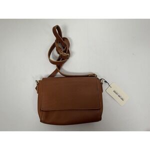 Portland Leather Mini Metro Crossbody Bag Honey Brown NWT